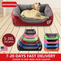 new s 2xl 9 colors paw pet sofa dog beds waterproof bottom soft fleece warm cat bed house winter waterproof kennel