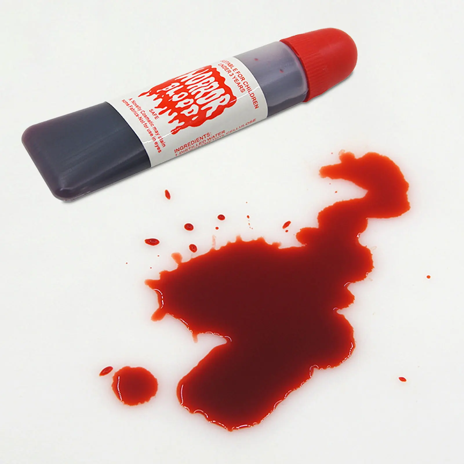 

Ultra Realistic Fake Blood Halloween Horror Party Costume Prop Red Joke Tool Halloween Fake Blood Toy Horror Bleeding Funny Prop