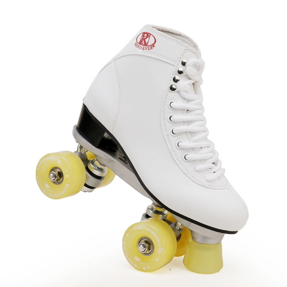 Женские классические ретро 4 колеса Quad роликовые коньки Новый стиль скейт Macaron