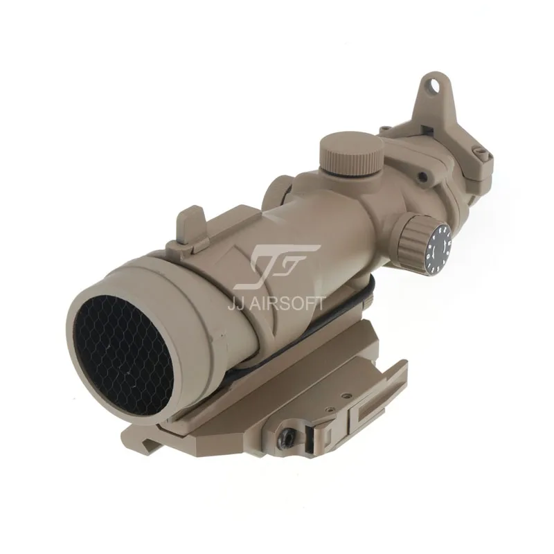 JJ Airsoft ACOG Style 4x32 прицел красная/Зеленая Сетка с Killflash AC12033 Bobro QD Mount