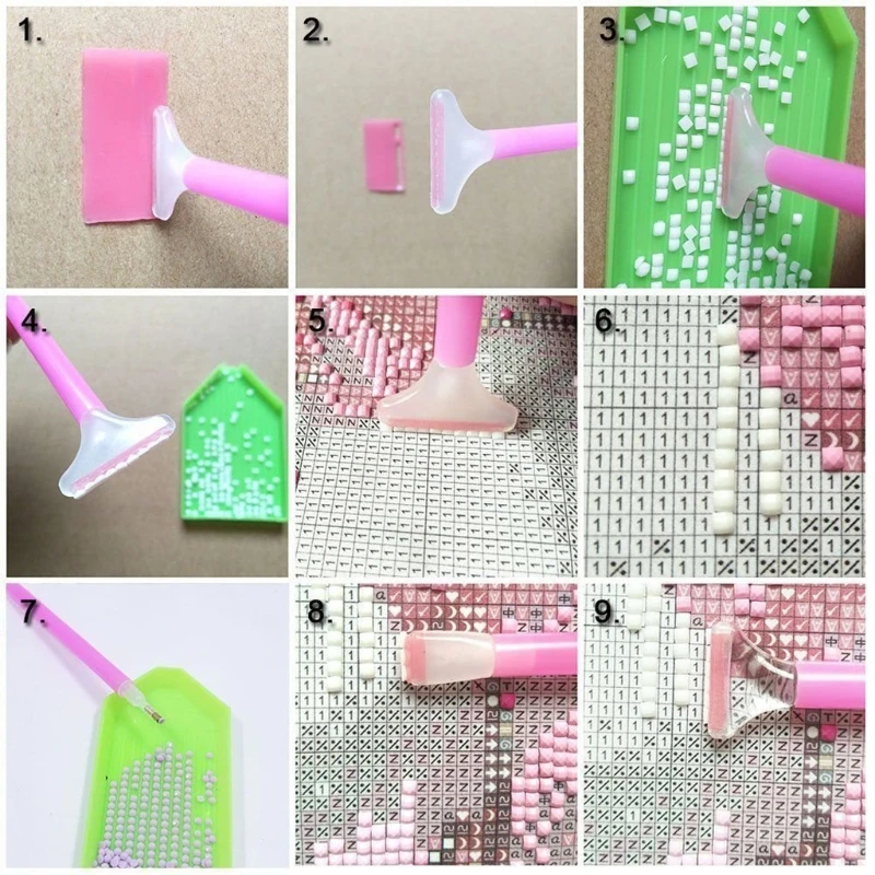 26 шт алмазов картина инструменты для вышивки крестом комплект Липкий