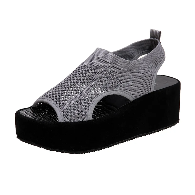 

Women Platform Sandals Summer Female Shoes Light Weight High Heels Wedges Shoes Woman Fashion Casual Fish Mouth Women Sandals