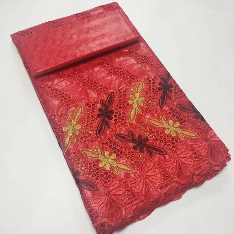 

Вышивка африканская базиновая ткань 2. Ярда + 2,5 ярдов французская сетка нигерийская гипюровая кружевная ткань с камнями для шитья