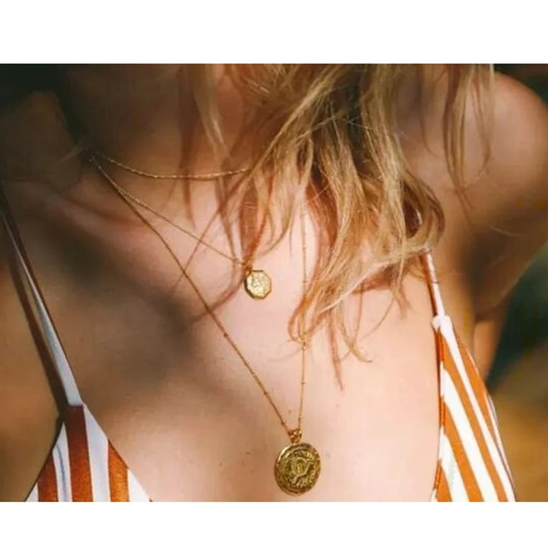 Цепочка Женская золотистая/серебристая ожерелье под ключицу Маленького принца с