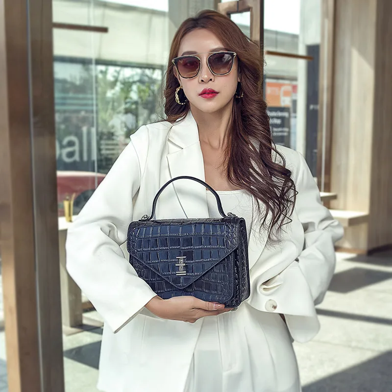 

Bolso de hombro con cadena de cuero para Mujer, Cartera de diseñador de lujo, cc2021