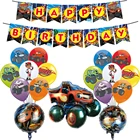 Blaze монстр, фольгированные воздушные шары, автомобили, фотосессия на день рождения, детские машины для мальчиков, гоночный гонок, огненный внедорожник, игрушка