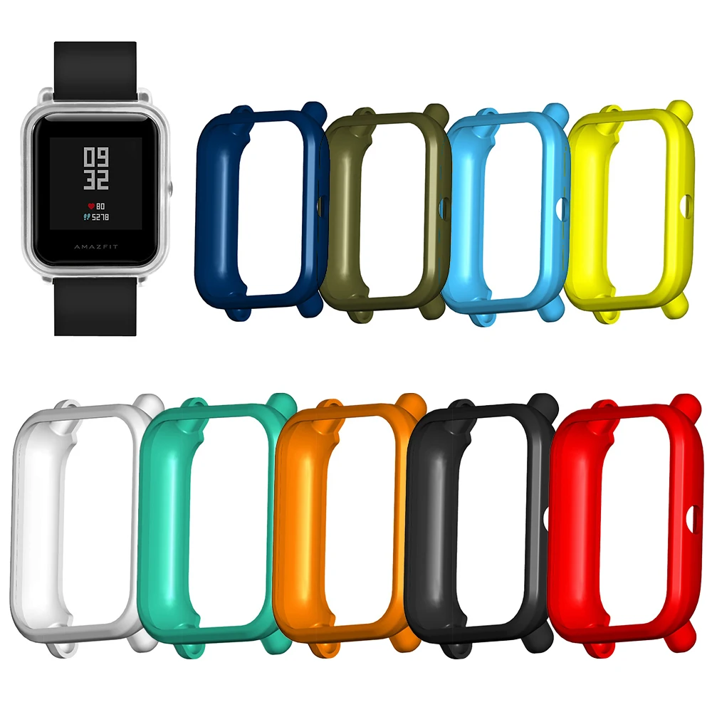 

Защитный чехол из ТПУ для смарт-часов Huami Amazfit Bip 1S, 10 цветов