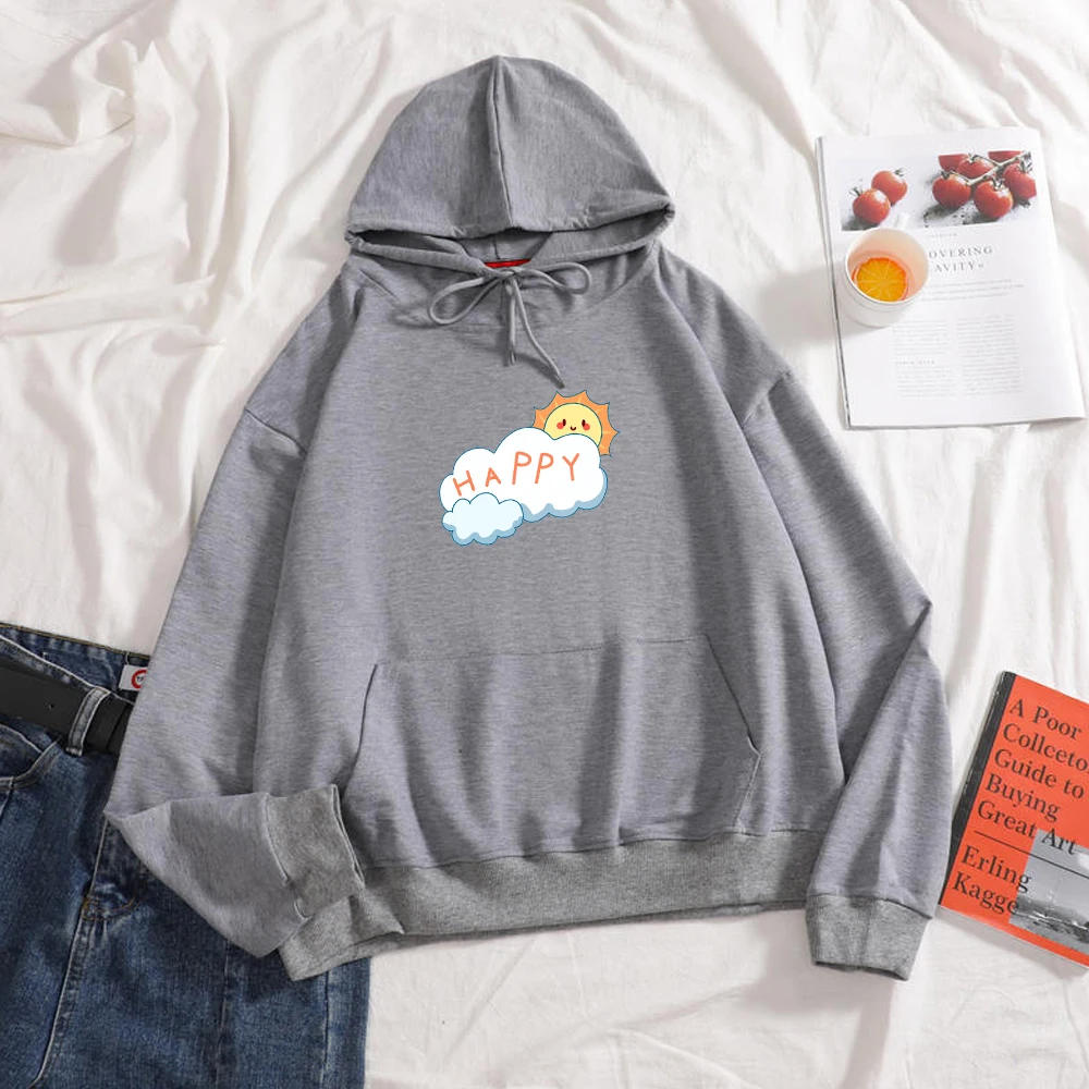 

Cute Printed Thin Leisure Hoodie Pullover Kpop Oversized Jumper Womens Hoodies Cotton Coat Kawaii Cartoon Sweatshirt for Women