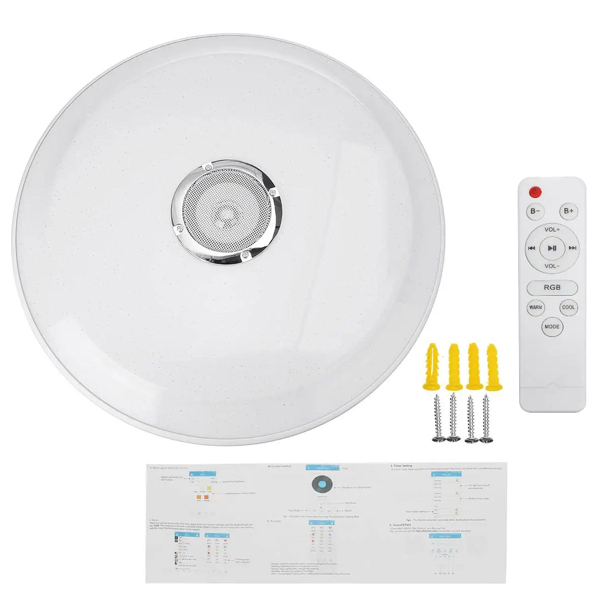 

Modern RGB LED Ceiling Lights Home lighting 36W 60W APP bluetooth Music Light Bedroom Lamps Smart Ceiling Lamp+Remote Control