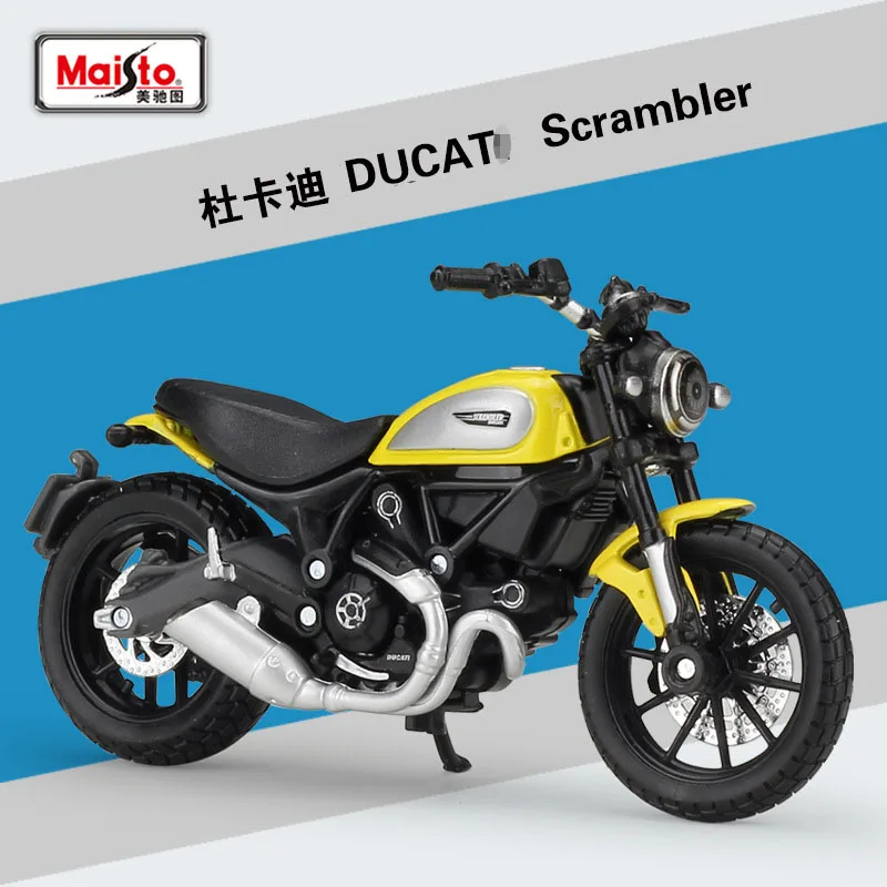 1:18 DUCAT Moto Toy вся модель с базой Maisto литая автомобиля скремблер Металлический