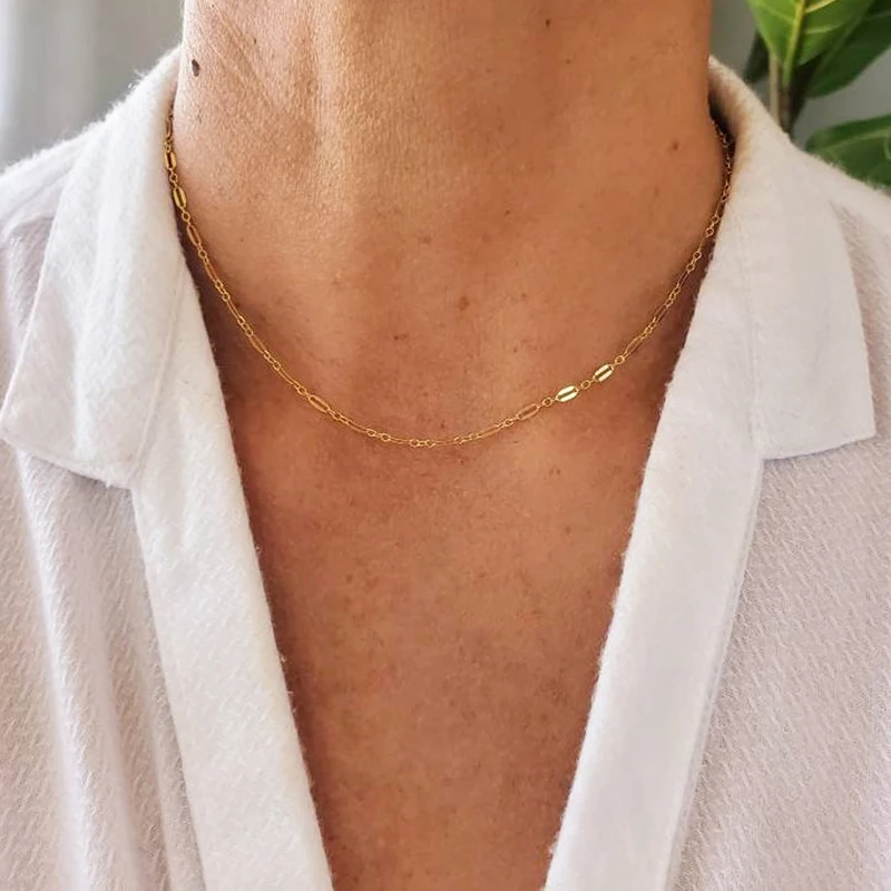 Ожерелье с подвеской в виде молоткового круга золотистый чокер ручной работы