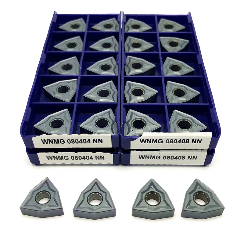 

WNMG080404 WNMG080408 NN LT10 External Turning Tool Carbide Inserts Metal lathe CNC turning insert Cutting tool Steel processing