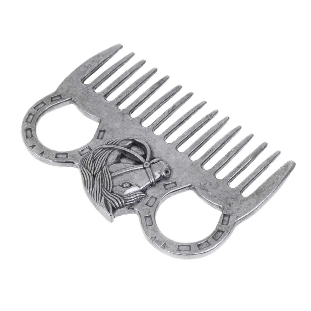 Stainless Steel Polished Horse Pony Grooming Comb Currycomb Accessory | Care Products
