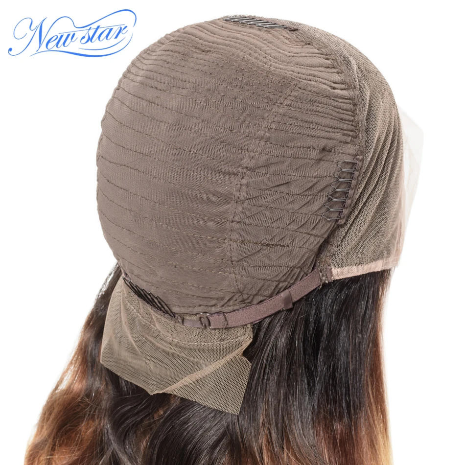 Парик с волнистыми волосами T1B/4/27 бразильский парик эффектом омбре 13x4 из