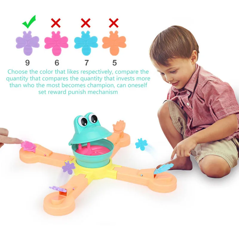 Кормление лягушка проект горох игра игрушка родитель-ребенок Интерактивная