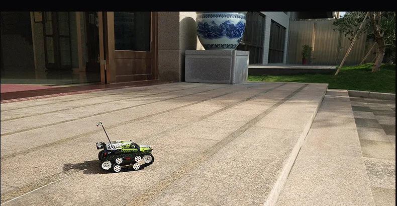 Техника внедорожный автомобиль приложение для смартфона rc Гусеничный автомобиль строительный блок 2,4 ГГц радио пульт дистанционного управления игрушка Коллекция деталек