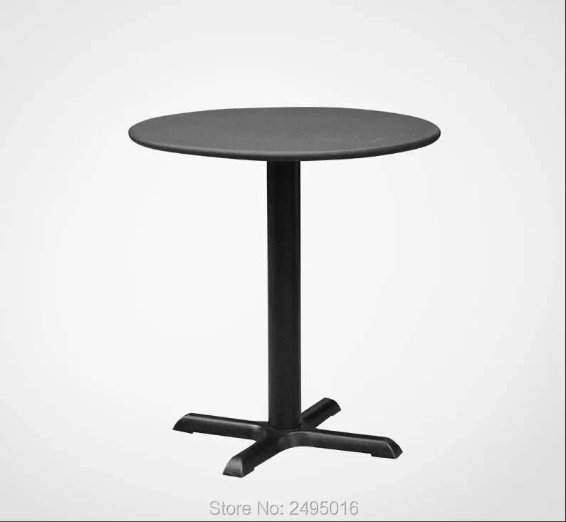 Уличный металлический стол для внутреннего дворика с железной рамой диаметр 70 см