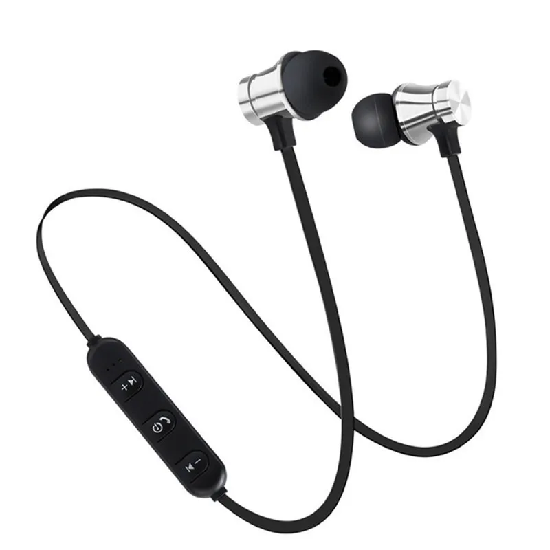 Bluetooth V4.2 Беспроводная стерео Спортивная гарнитура для iPhone X XS 7 8 samsung S8 S9 S10 Xiaomi 9 водонепроницаемые наушники с микрофоном - Цвет: Silver
