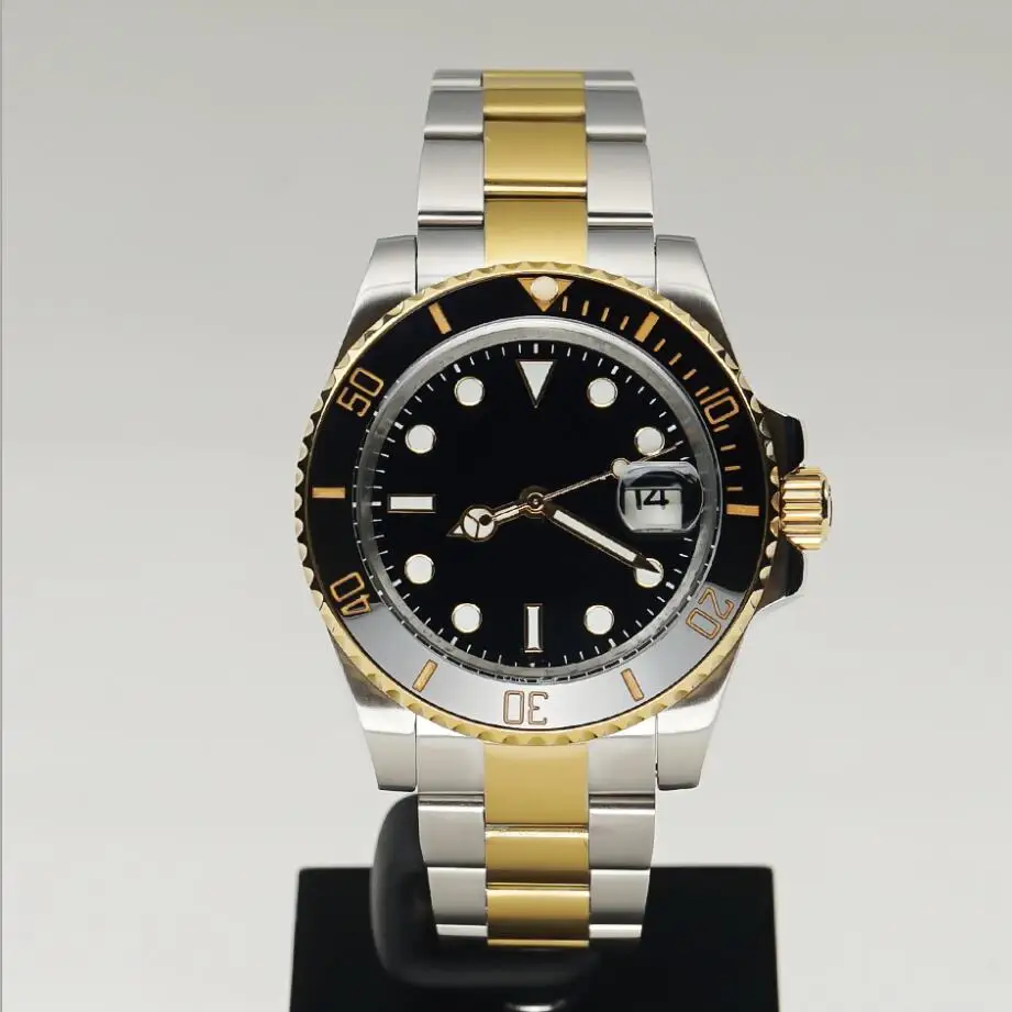 

2021 new models 41mm diamond dial Calendar Waterproof Luminous Stainless ceramic Bezel Man Clock Automatic Mechanical watches