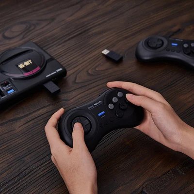Беспроводной игровой джойстик 8bitdo M30 2 4 ГГц поддерживает игровую консоль MD