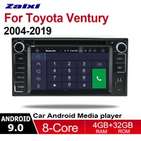for toyota ventury 20042019 2 din car dvd multimedia player android 9 auto radio gps navigation 8 cores 4gb32gb bluetooth