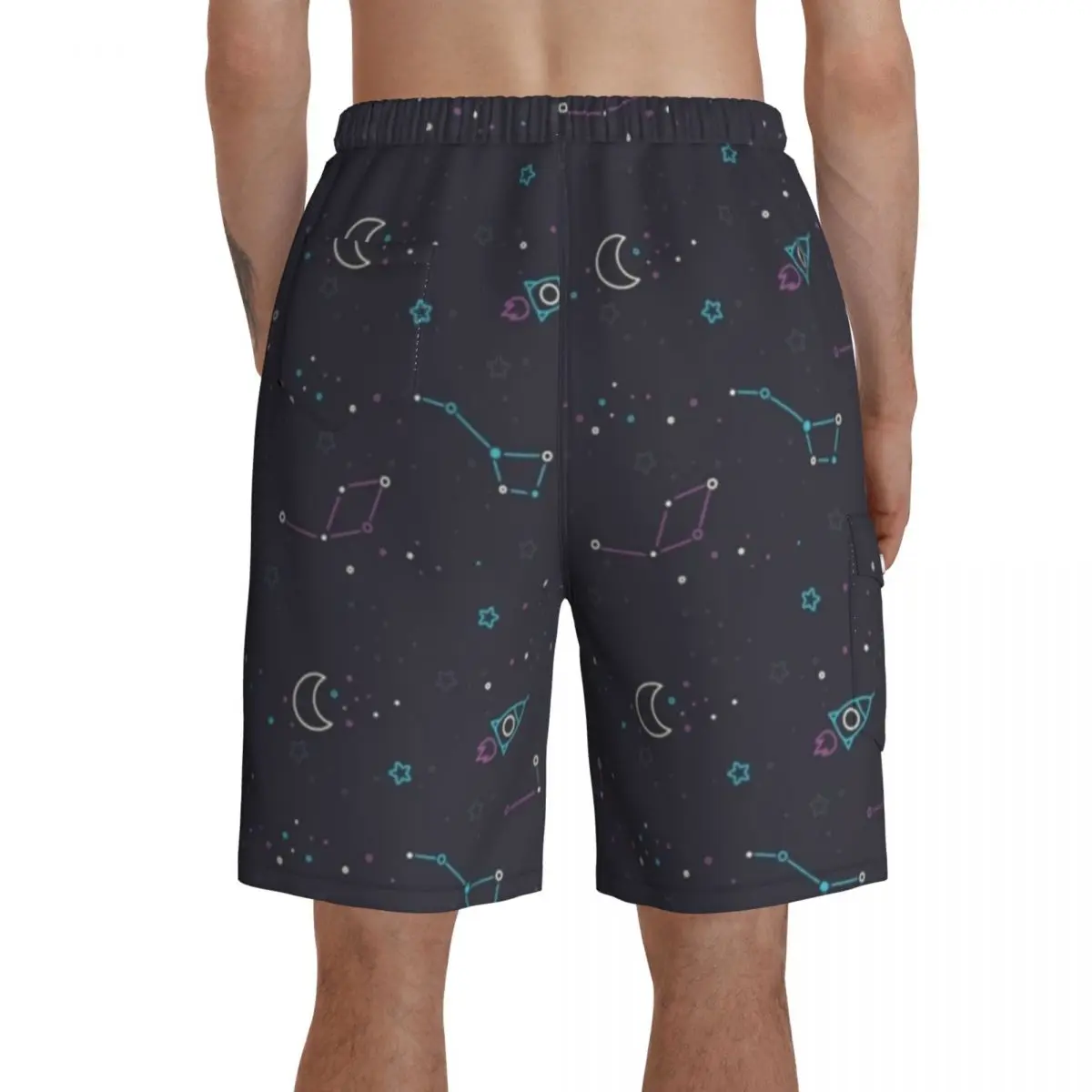 

Sky Board Shorts Polyester Swimming Trunks Bathing Funny Men Swim Trunks