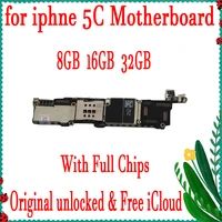 replace for iphone 5c motherboard100 original unlocked with full chips free icloud logic board good tested 8gb 16gb 32gb