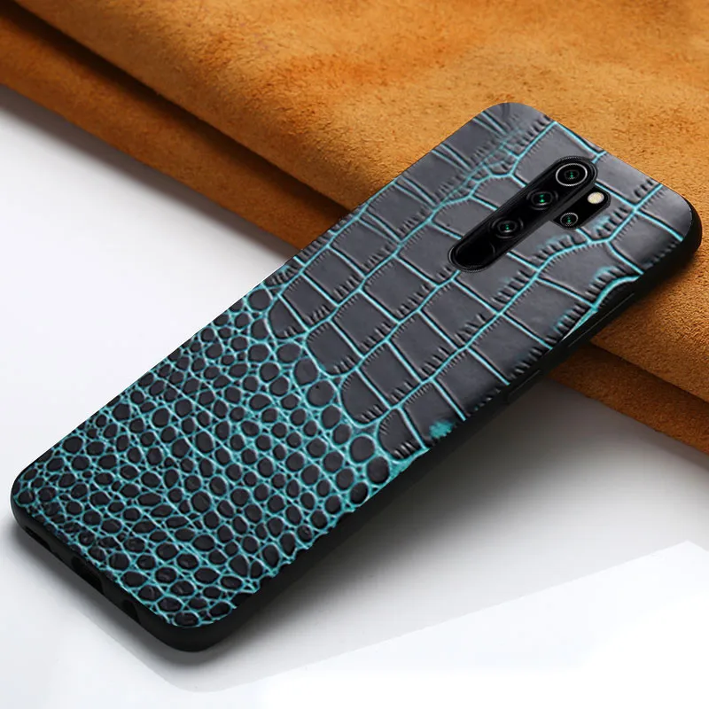 Синий Чехол для телефона из натуральной кожи для Xio mi Red mi Note 5 7 8 Note 8 Pro mi 8 9 9T чехол для Xio mi 9 9T PRO 9 SE A3 A2 8 Pro 8 Lite - Цвет: Синий