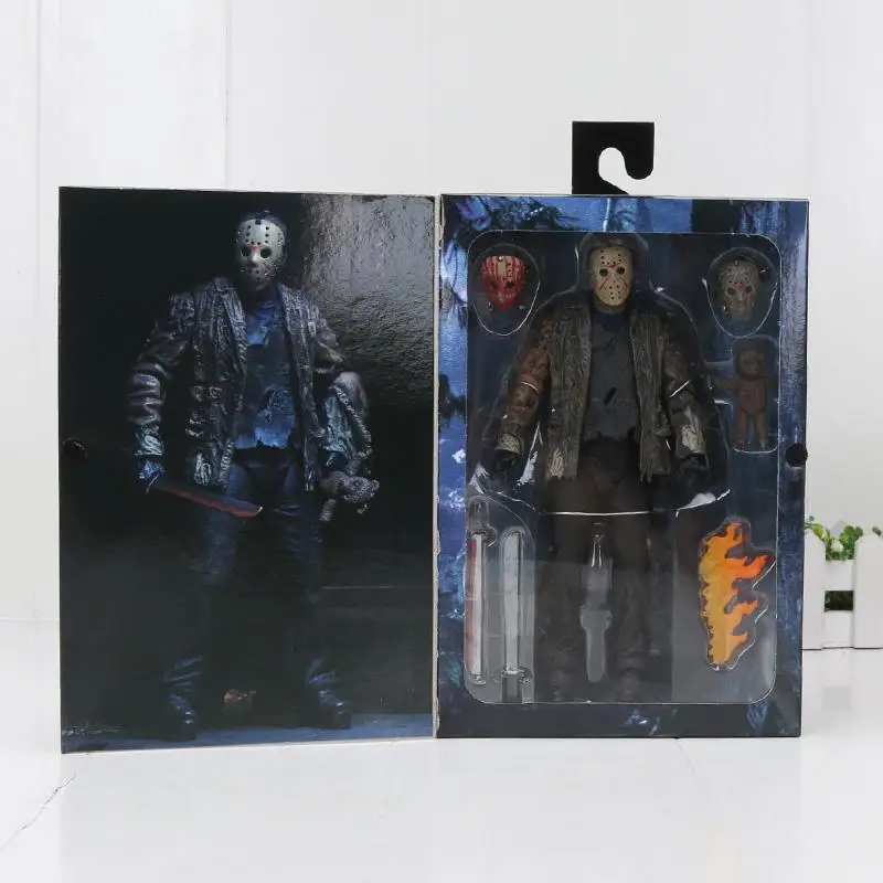 20 см фильм ужасов NECA 3D Friday figure the 13th Freddy vs Джейсон Вурхиз фигурка ПВХ модель игрушки куклы, детский подарок