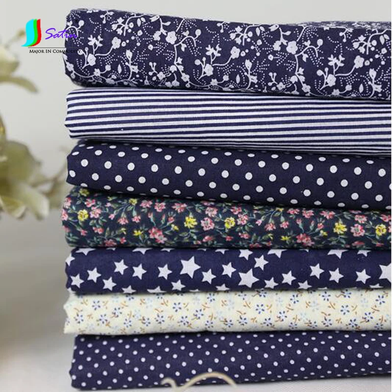 Декоративная хлопчатобумажная ткань S0323H Стильная хлопковая с цветочным принтом