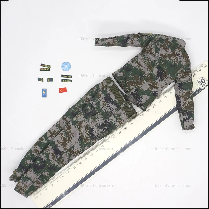 

1/6 Scale DAM78067 PLA Peacekeeping Operations Female Combat Coat and Pants for 12''Figures Bodies Accessories DIY