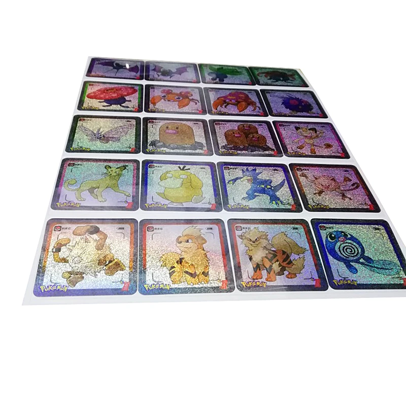 1000 шт. Покемон 20 летие Большой Пленки DIY Baby Pet Elf Baoke Dream Card Flash наклейка игровая