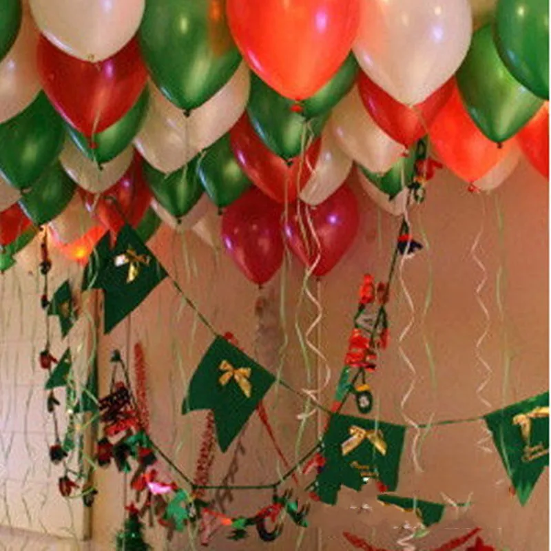 Рождественские украшения утолщенные латексные шары 3 2 г с жемчугом красными