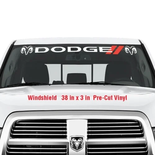 Для DODGE лобовое стекло виниловая наклейка наклейки с рисунком грузовик ram логотип Hemi