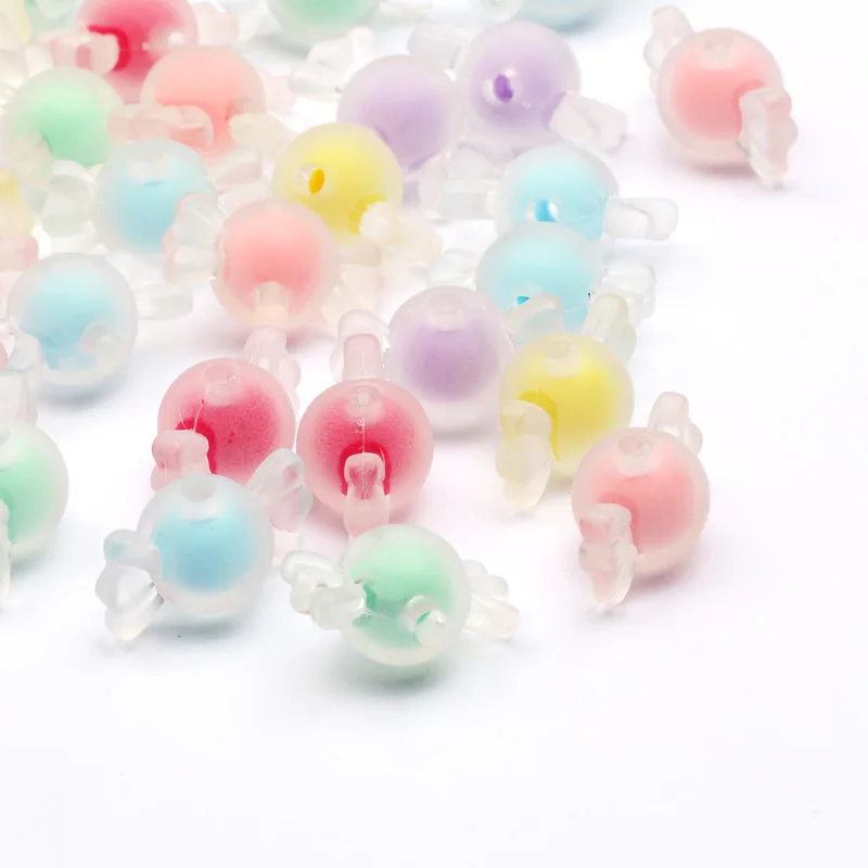 

10/20/30pcs 21x12mm Mix Color Matte Candy Acrylic Spacer Beads For DIY Pendant Necklace Bracelet Jewelry Design Accessories