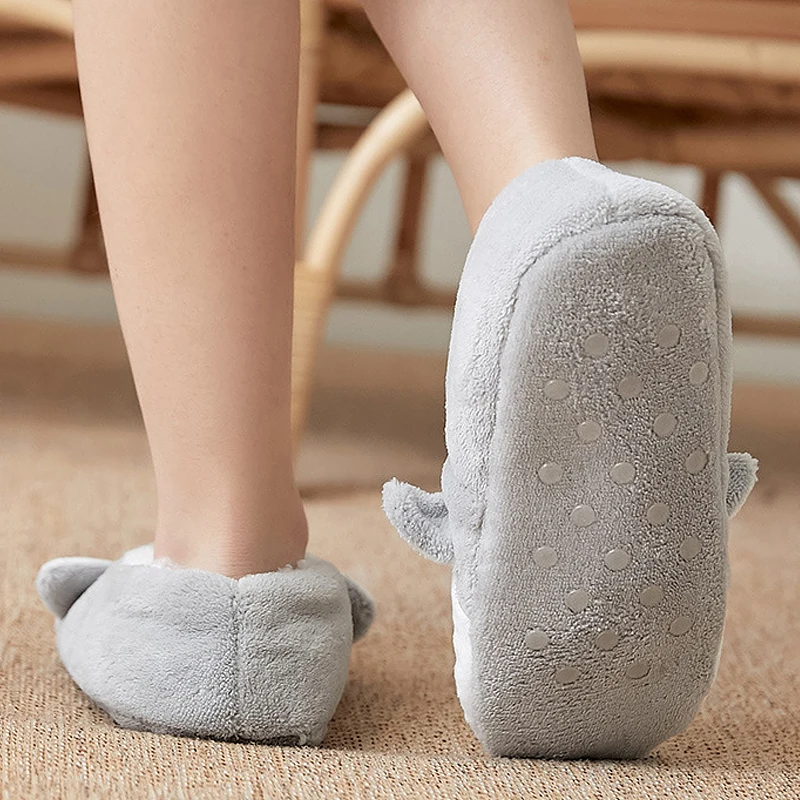 

Thicken Plush winter warm sleep socks slippers House Animal Prints Floor Socks slippers Woman Non-slip Casual Cute Socks