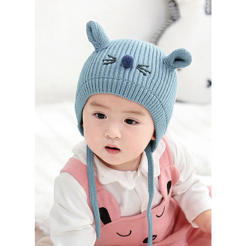 2020 Симпатичные детские шляпы шапки с мультяшными ушками для мальчиков и девочек