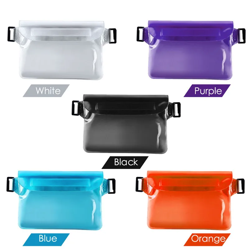 PVC Waterproof Waist Pack Swimming Bag Outdoor Three Seals High-capacity Boating Drift Diving Water Sports Bags | Спорт и