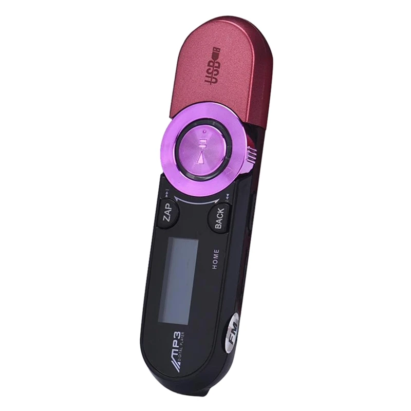 2 шт lcd USB карта MP3-плеер 16 GB Usb экран радио Музыка MP3 FM tv Flash плеер-розовый и синий