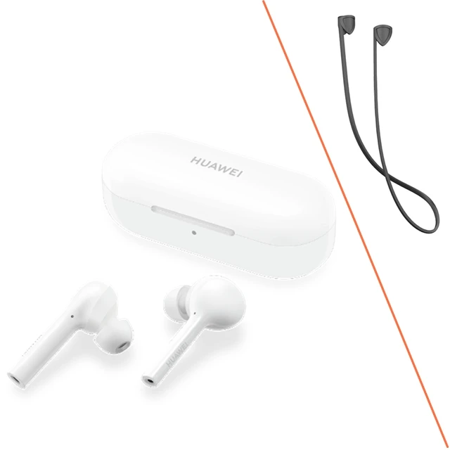 huawei FreeBuds Lite TWS, беспроводные Bluetooth наушники, 12 часов в уши, с зарядным устройством, двойной клик, IP54, водонепроницаемые - Цвет: W add Black strap