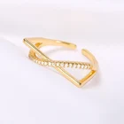 Минимализм, золотые кольца для женщин и девушек, женская модель 2021, модные ювелирные изделия, романтичные циркониевые свадебные аксессуары