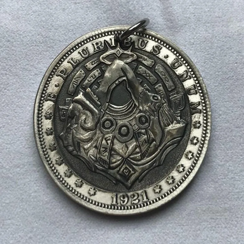 Для мужчин Нержавеющая сталь Assassin's Creed Винтаж ожерелье с кулонами в виде монет