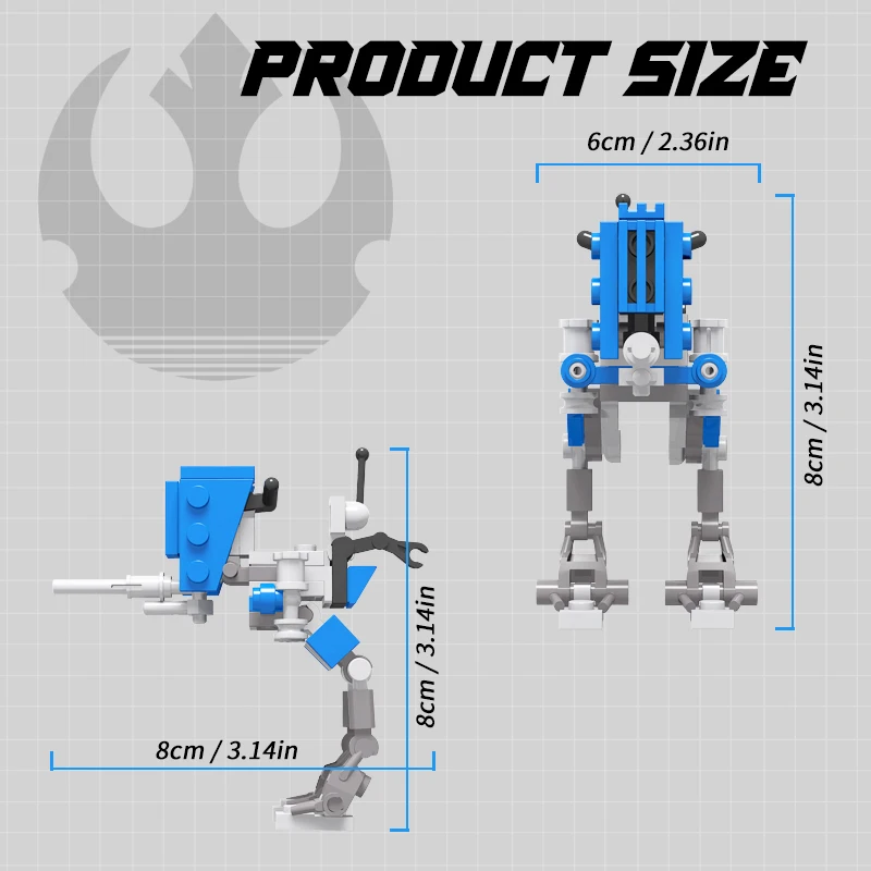 MOC War Clone Robot ATRT Building Blocks Kit Star Space Universe Alien High-tech Brick Model Kids DIY Puzzle Toy Birthday Gifts |