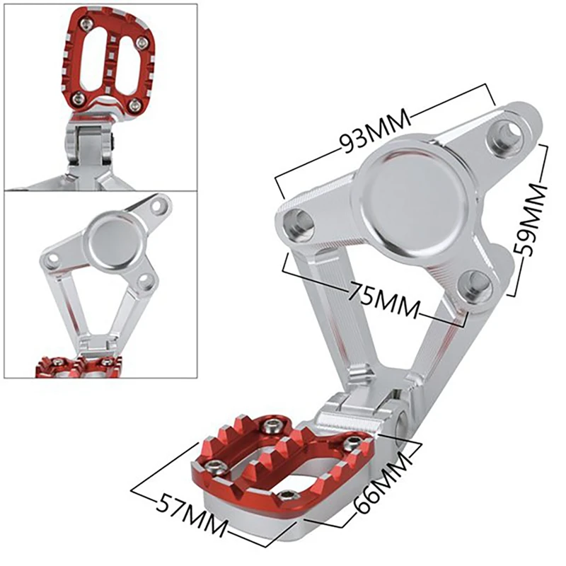 

Motorcycle Folding Rear Set Footrest Foot Pegs Pedal Passenger Rearsets for HONDA X ADV X-ADV 300 750 1000 2017 2018