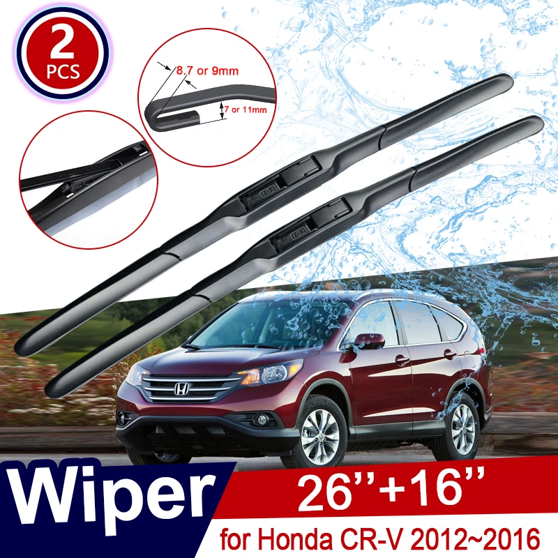 

Car Wiper Blades Windscreen for Honda CR-V RM1 RM3 RM4 2012 2013 2014 2015 2016 CRV Front Windshield Wipers Car Accessories