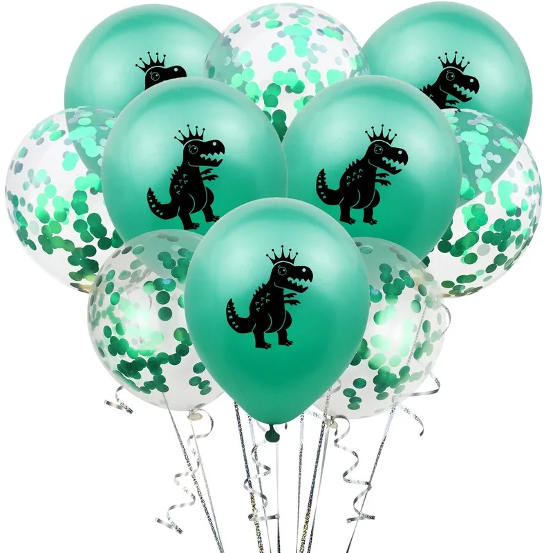 

10pcs Jurassic World Dinosaur Confetti Balloons for Kid`s Birthday Party Supplies Ballons Decoration Birthday Dinosaur Party