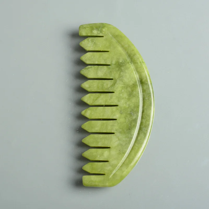 Нефритовая Массажная расческа массажер для головы леди уход за кожей