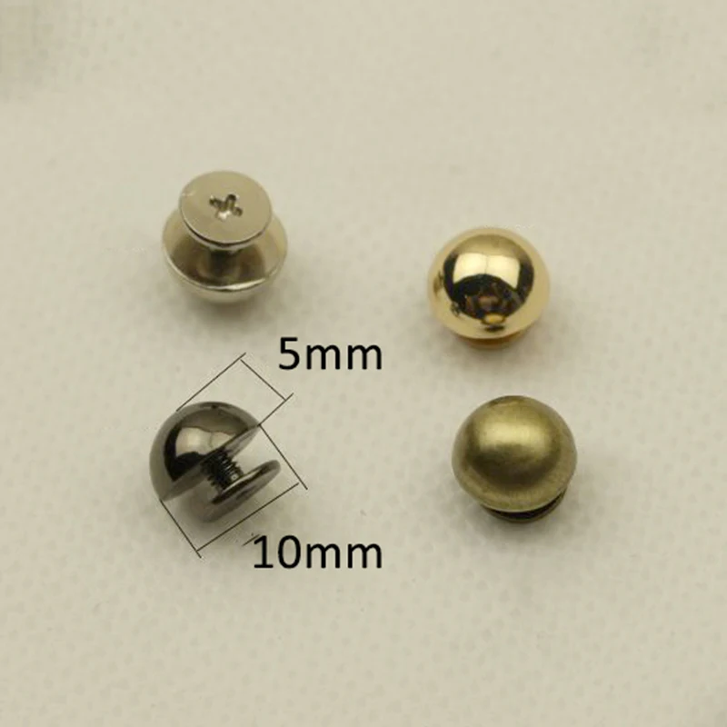 10/20pcs 10mm 12mm 15mm Mashroom Head Rivet Screw Bags Hardware Handbag Studs Button Nail Metal Buckles Leather Craft | Дом и сад