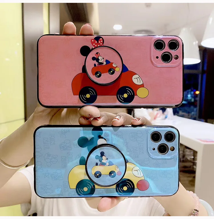 

Soft TPU Iphone Case Minnie Mickey Mouse Glitter Novelty Kawaii Smart Phone Protection Cases for Phone X 11 12
