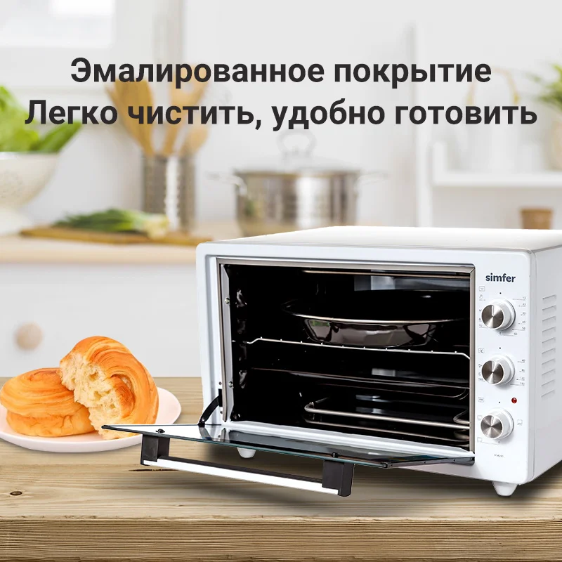Мини печь Simfer M4200 серия Albeni Plus 3 режима работы 2 противня|Микроволновые печи| |